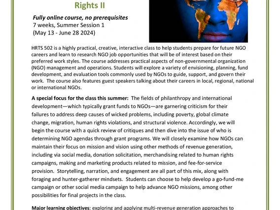 HRTS NGO class for summer I 2024