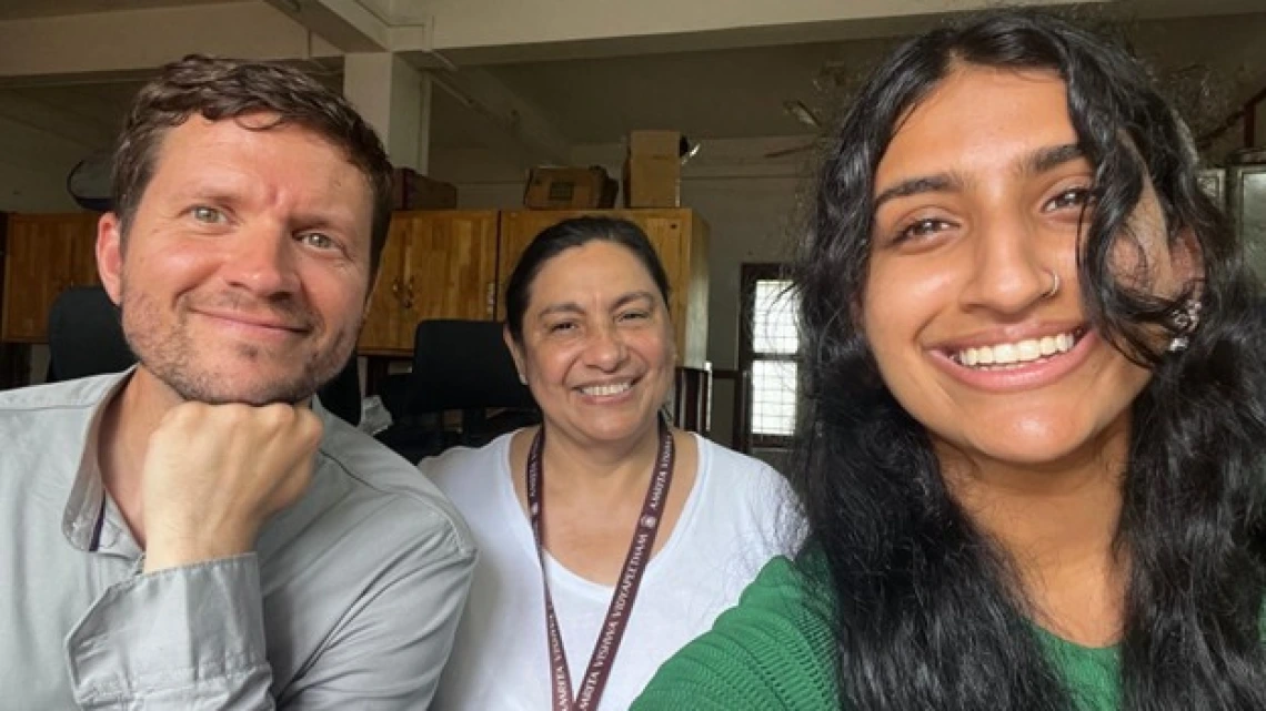 UA summer 2025 interns at Amrita University 