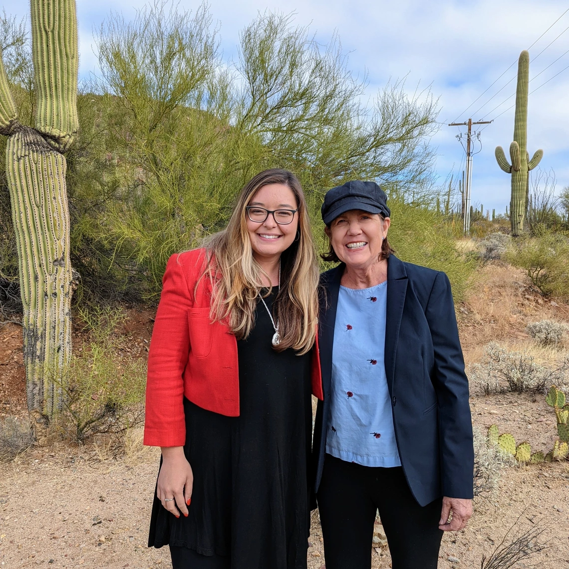 Sierra Yamanaka (left) with US Representative Ann Kirkpatrick Sierra Yamanaka (left) with US Representative Ann Kirkpatrick
