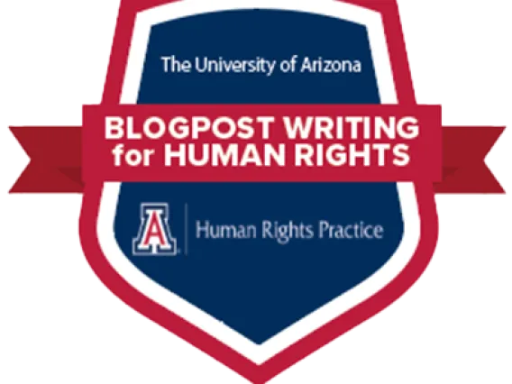 Blogpost Writing for Human Rights badge