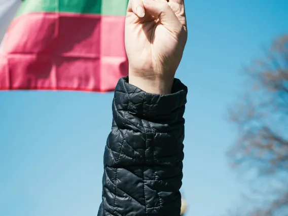 Myanmar protest salute