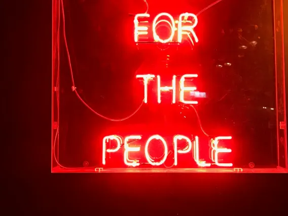 Music for the People neon sign image