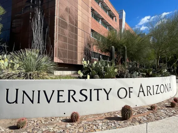 Campus sign at UA