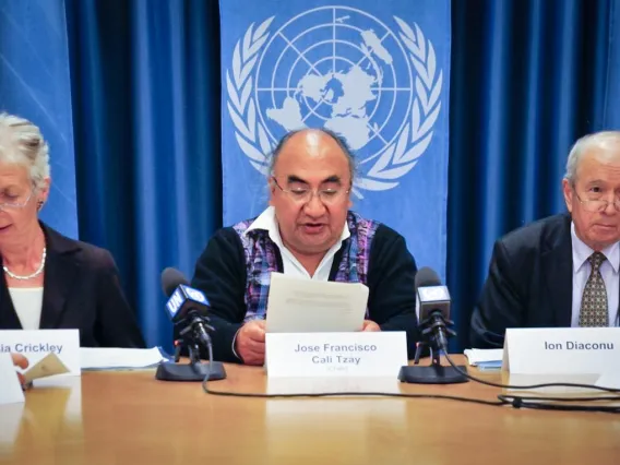 UN Special Rapporteur José Francisco Calí Tzay 