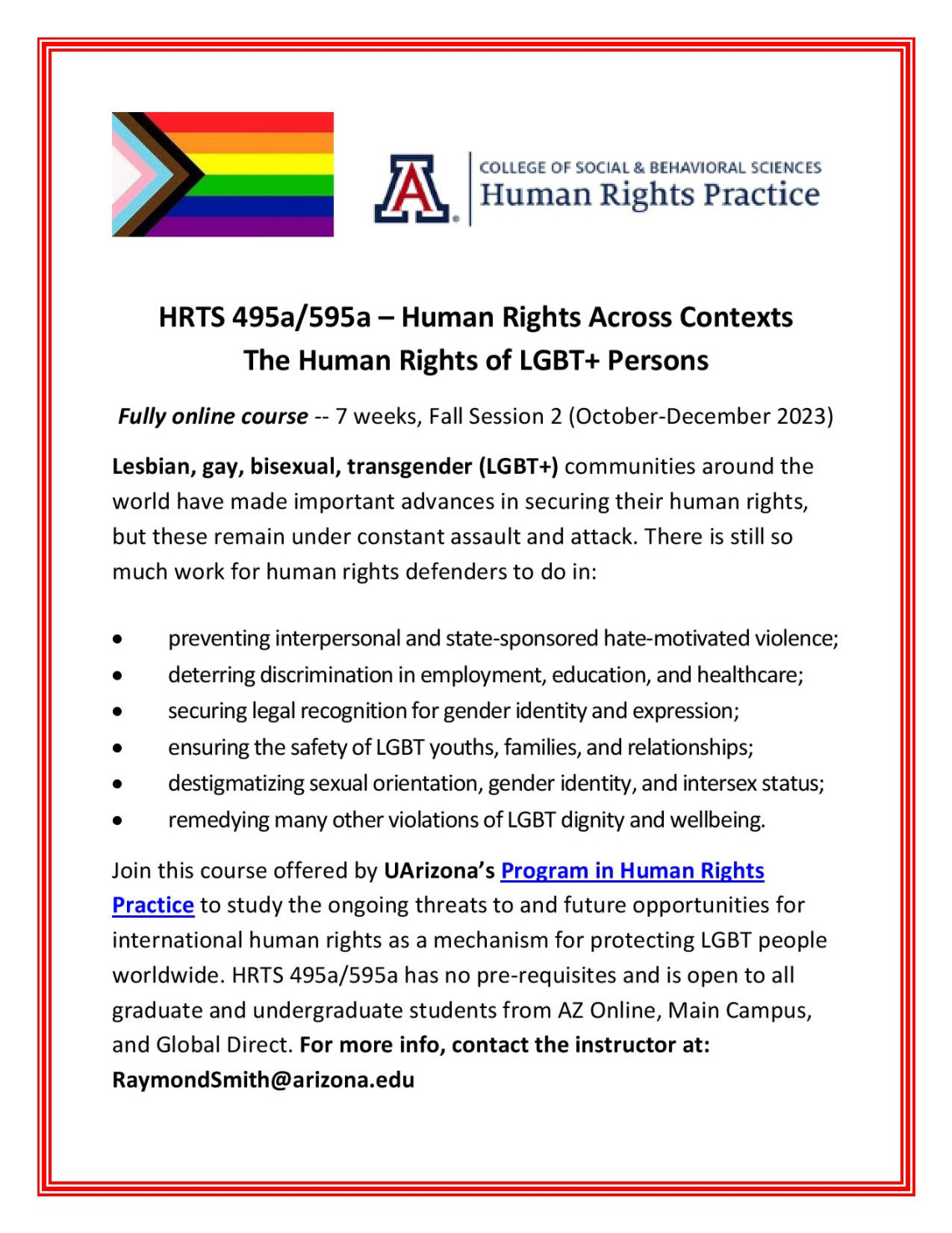 HRTS 495a-595a -- The Human Rights of LGBT Persons (fall 2023)