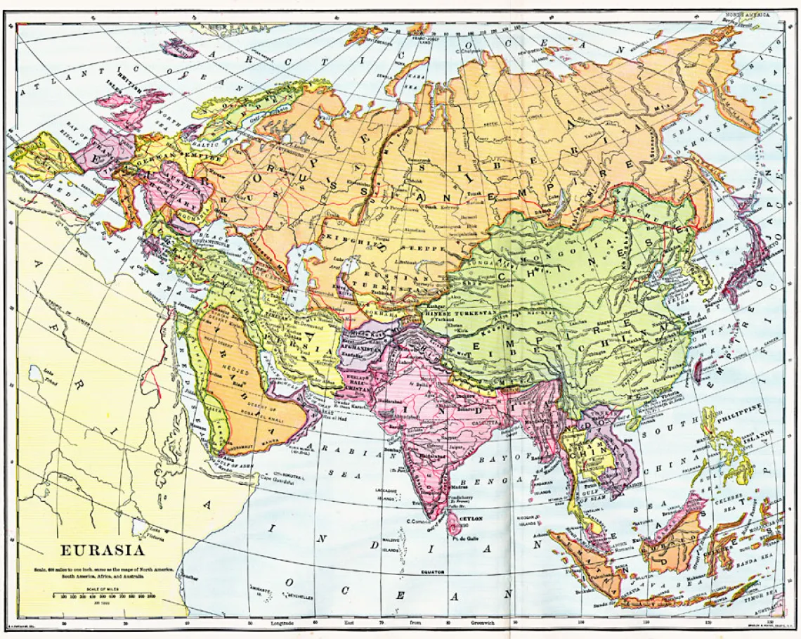 Map of Eurasia