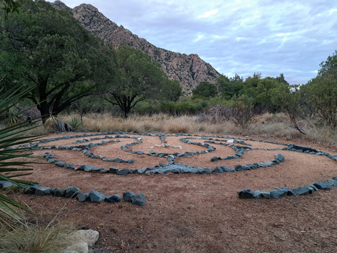 Stone labyrinth at Dragoon Mountain, Arizona