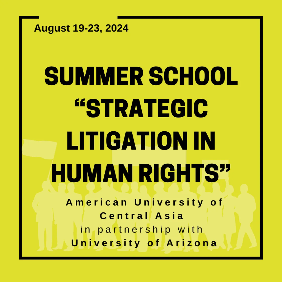 “Strategic Litigation in Human Rights” -- Summer 2024