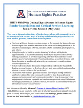 Border Imperialism and Service-Learning -- Summer 2023 Human Rights Practice Course